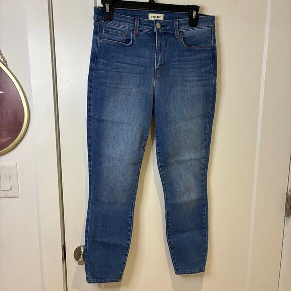 NEW L’AGENCE Margot Skinny Cropped Jeans in Light Vintage Sz 28 - Picture 2 of 12